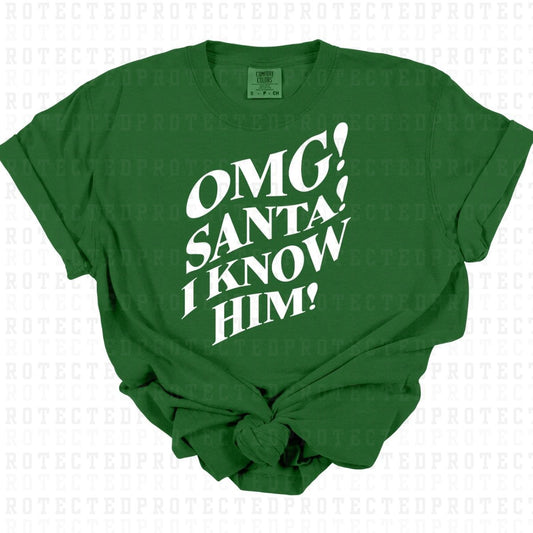 OMG! SANTA! *SINGLE COLOR* - DTF TRANSFER