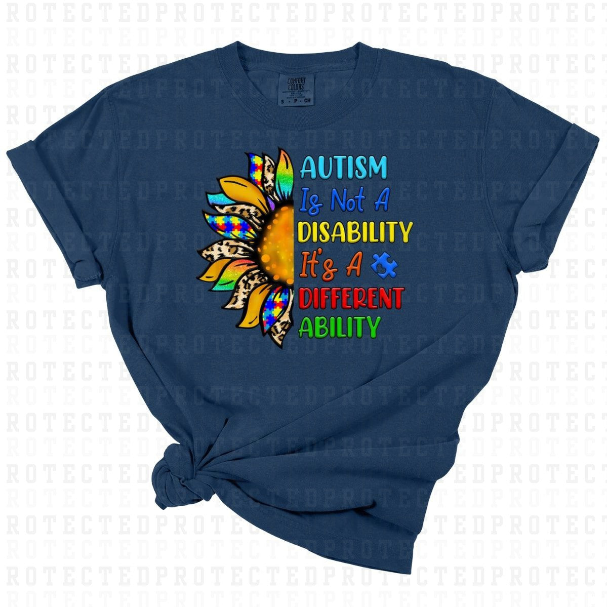 AUTISM IS NOT A DISABILITY ITS A DIFFERENT ABILITY - DTF TRANSFER