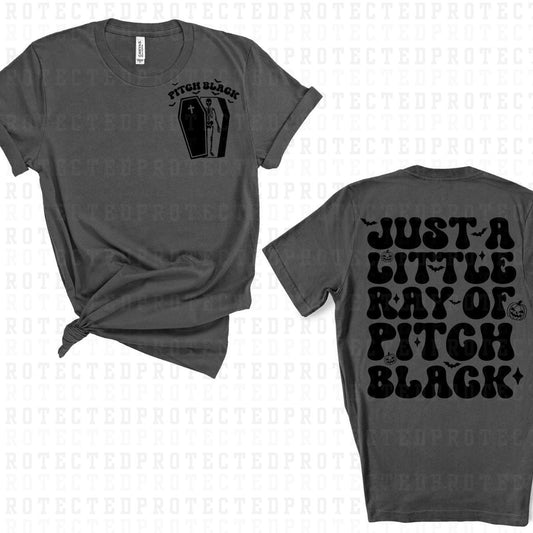 RAY OF PITCH BLACK (SINGLE COLOR/POCKET+BACK) - DTF TRANSFER