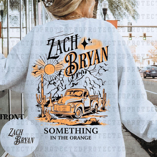 SOMETHING IN THE ORANGE *ZACH BRYAN* (POCKET/BACK) - DTF TRANSFER