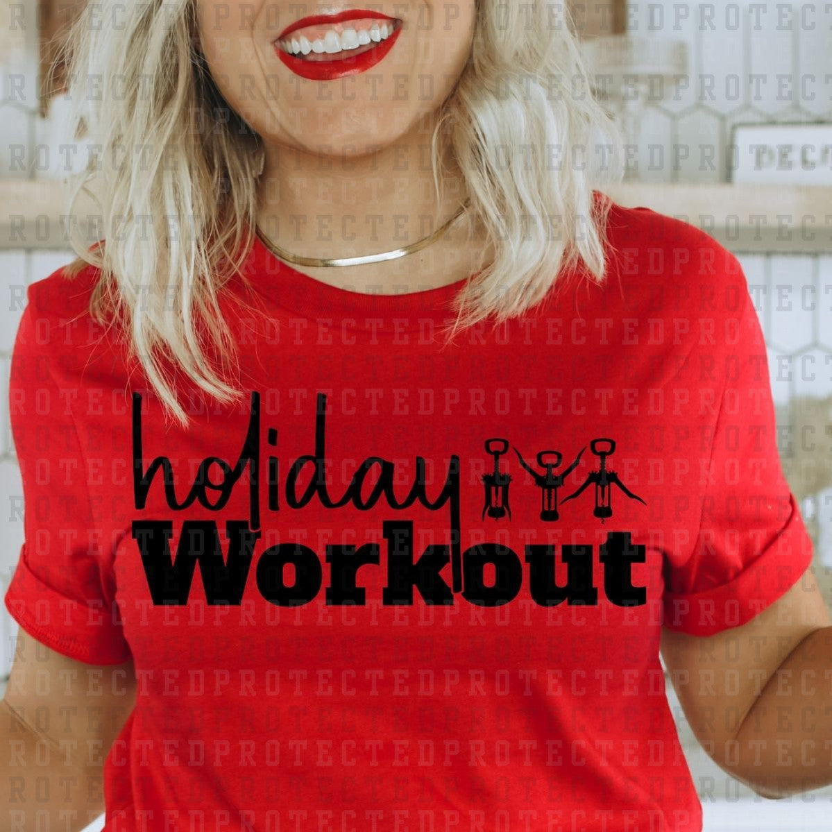 HOLIDAY WORKOUT *SINGLE COLOR* - DTF TRANSFER