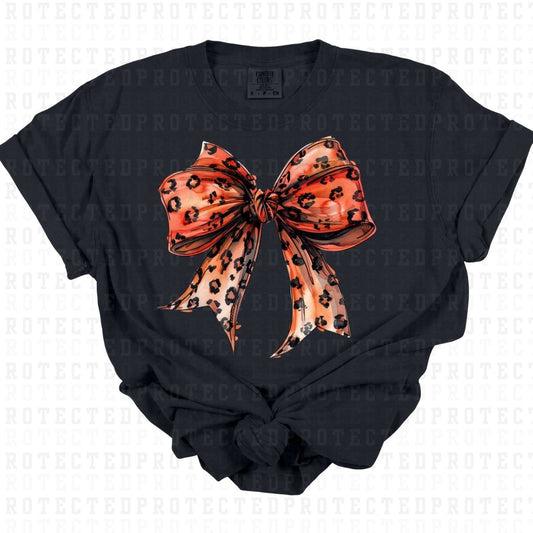 COQUETTE ANIMAL PRINT BOW - DTF TRANSFER