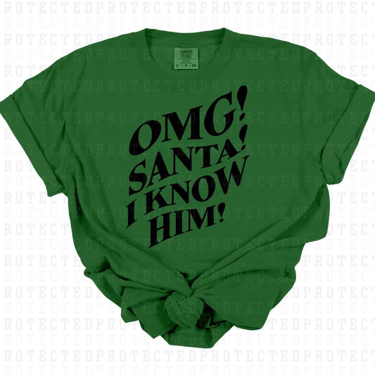 OMG! SANTA! *SINGLE COLOR* - DTF TRANSFER