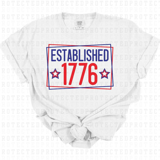 ESTABLISHED 1776 - DTF TRANSFER