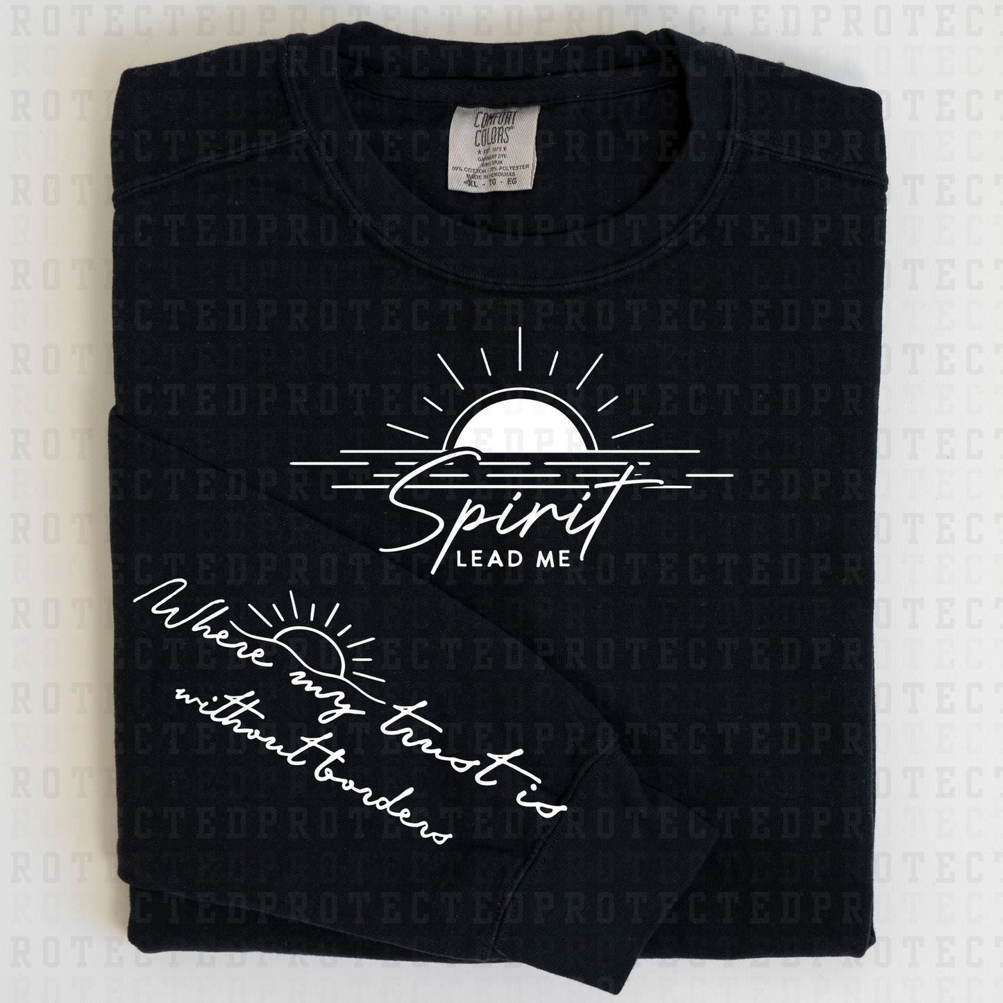 SPIRIT LEAD ME *SLEEVE COMES IN 6"*(SINGLE COLOR/FULL FRONT+1 SLEEVE) - DTF TRANSFER