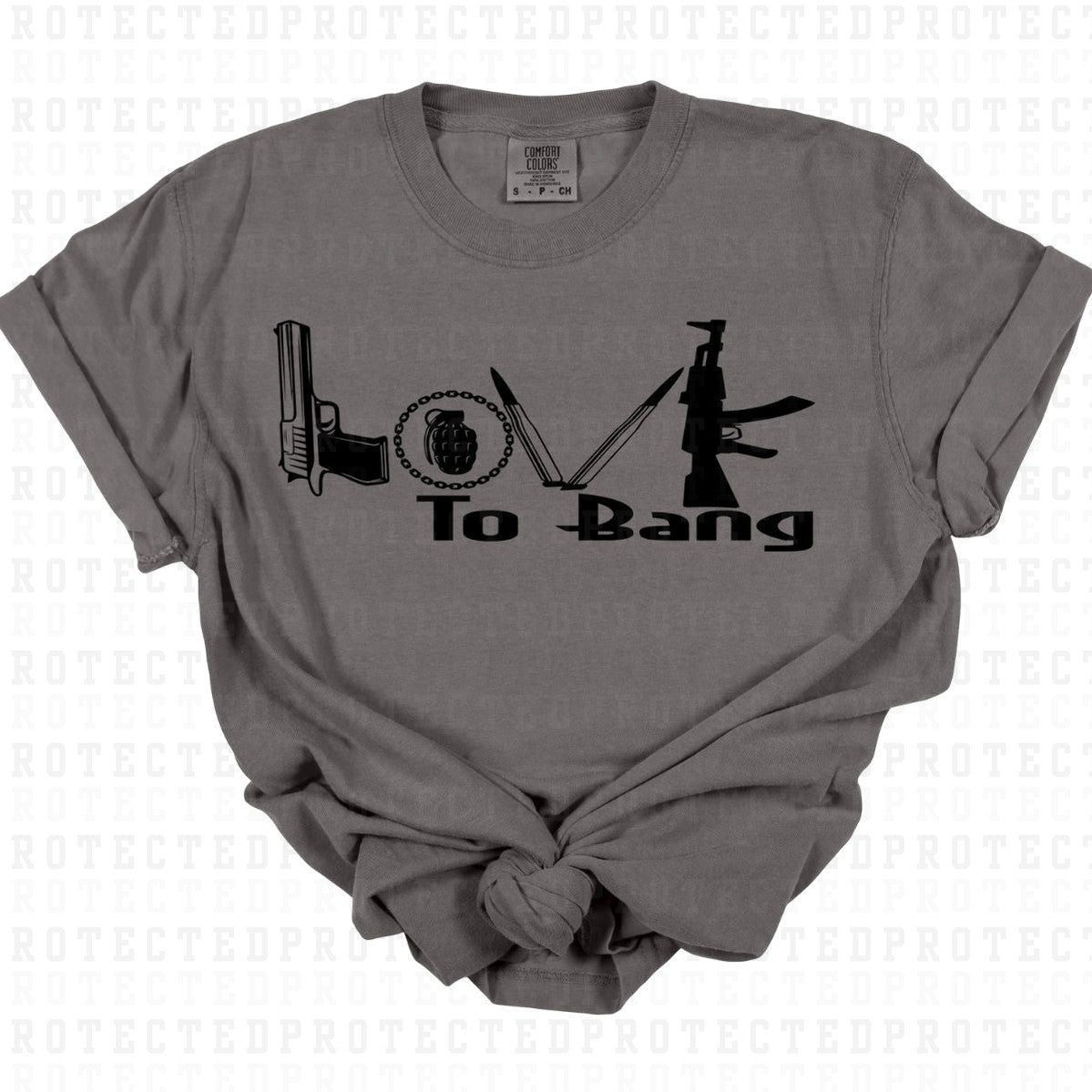 LOVE TO BANG *SINGLE COLOR* - DTF TRANSFER