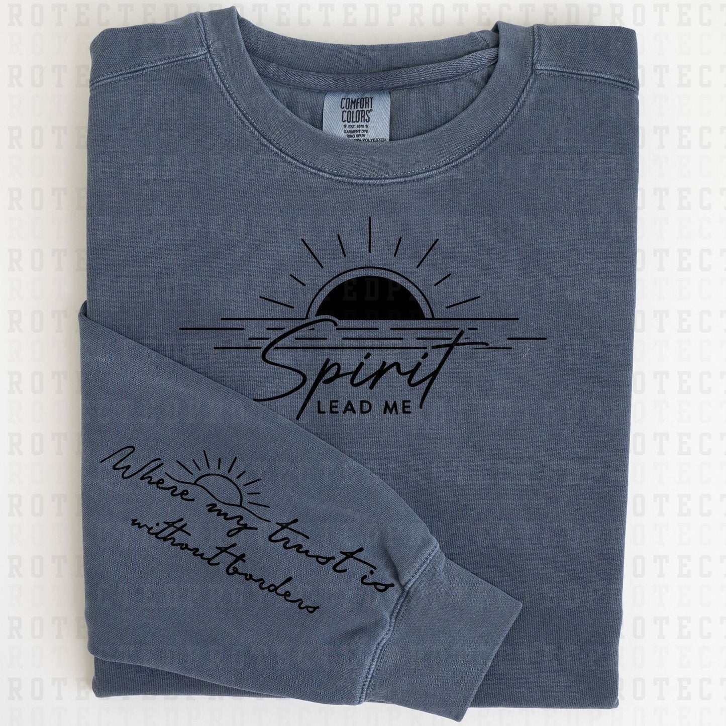 SPIRIT LEAD ME *SLEEVE COMES IN 6"* (SINGLE COLOR/FULL FRONT+1 SLEEVE) - DTF TRANSFER