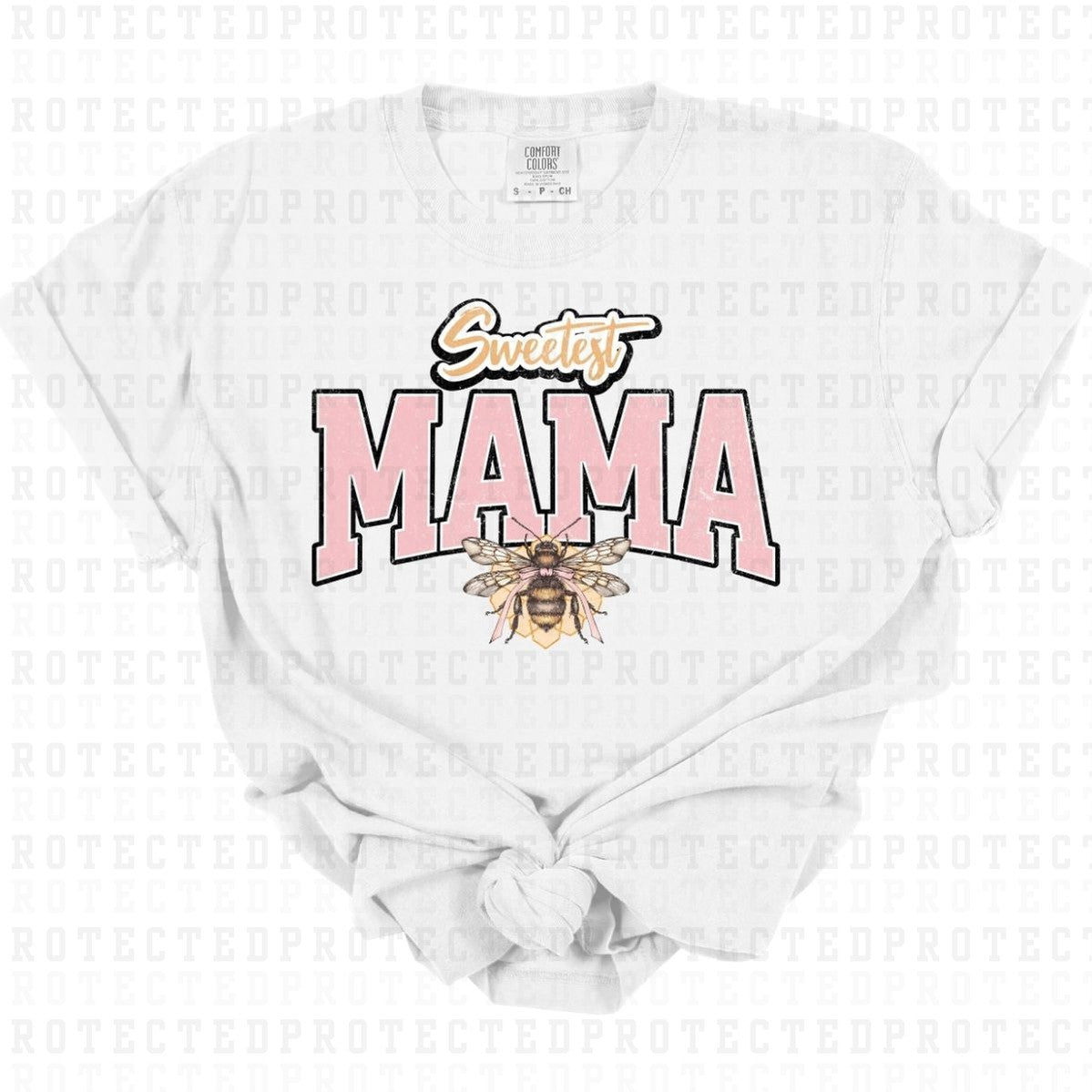 COQUETTE SWEETEST MAMA *BEE - W/GRUNGE * - DTF TRANSFER