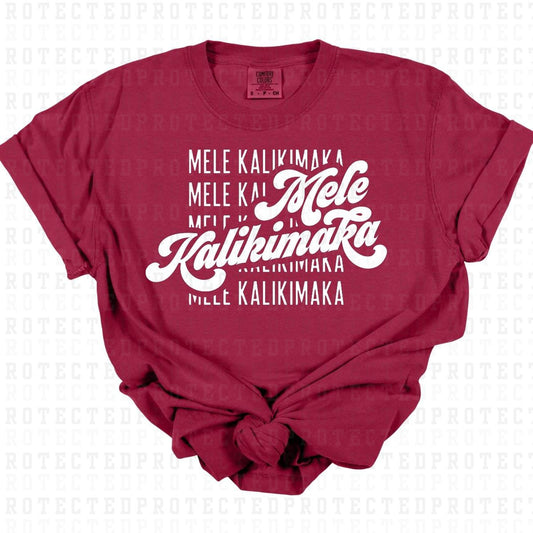 MELE KALIKIMAKA *SINGLE COLOR* - DTF TRANSFER