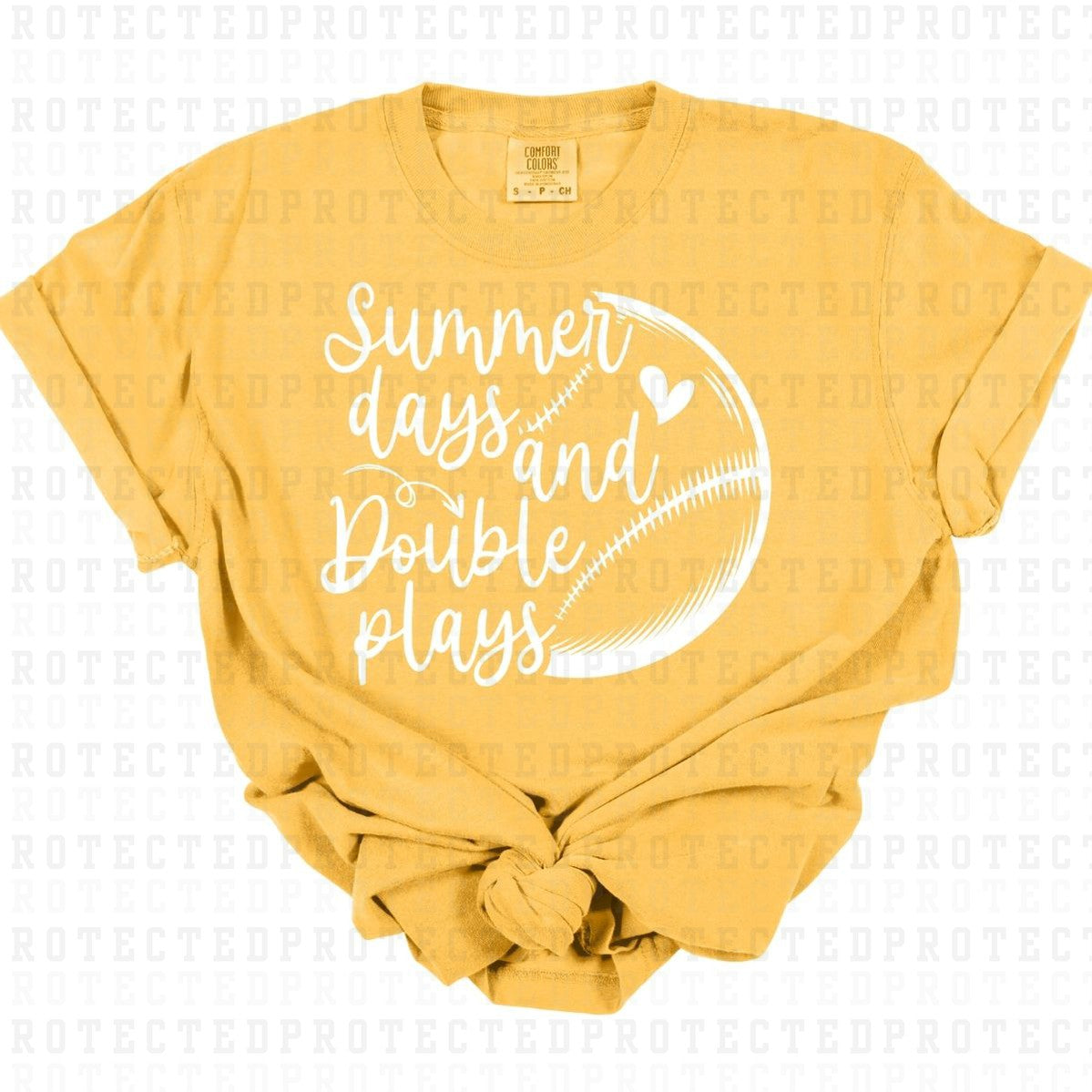 SUMMER DAYS AND DOUBLE PLAYS *SINGLE COLOR* - DTF TRANSFER