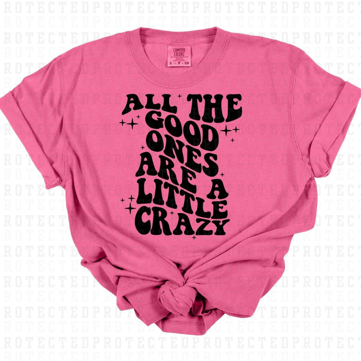 A LITTLE CRAZY *SINGLE COLOR* - DTF TRANSFER