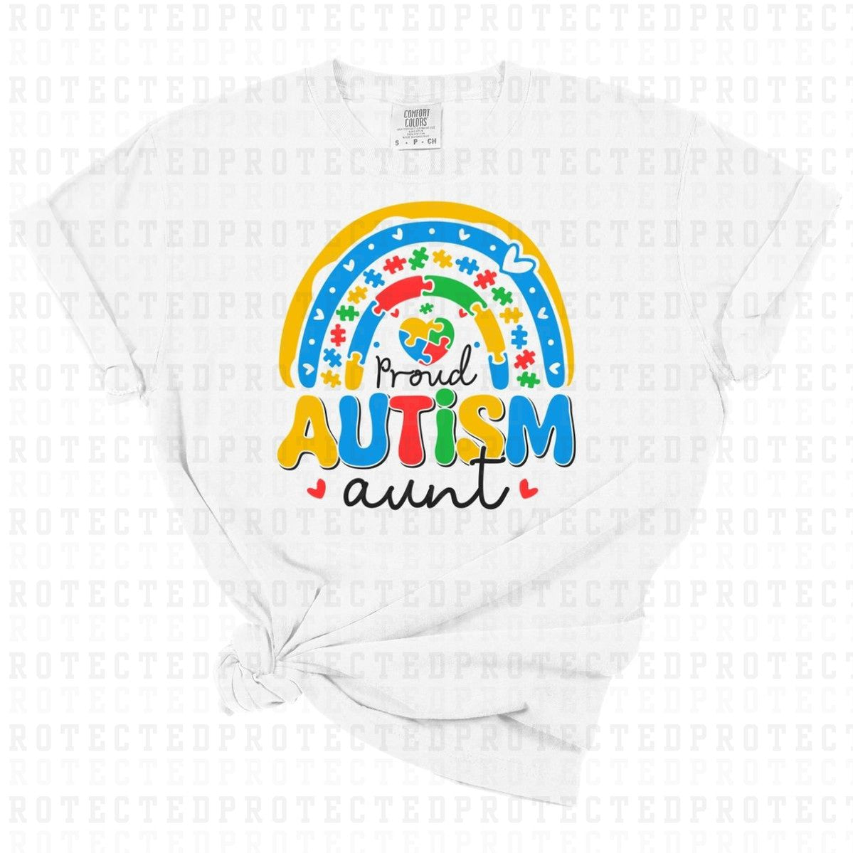 PROUD AUTISM AUNT - DTF TRANSFER