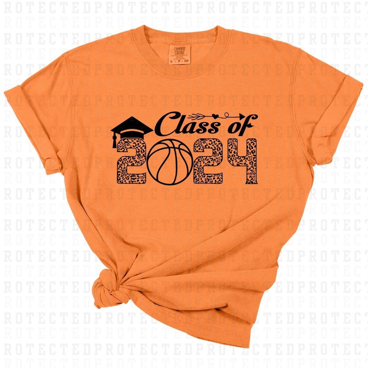 CLASS OF 2024 *BASKETBALL - SINGLE COLOR* - DTF TRANSFER