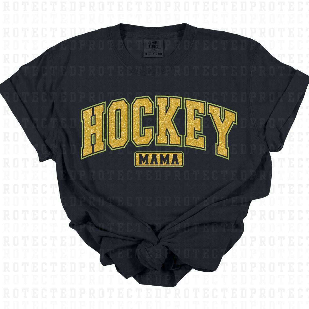 HOCKEY MAMA *FAUX SEQUIN* - DTF TRANSFER