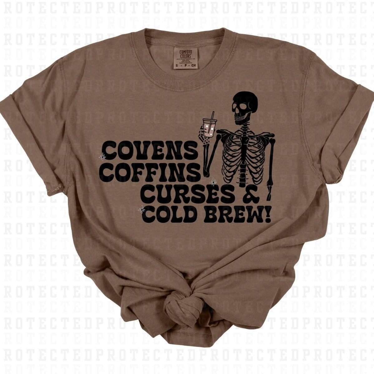 COVENS COFFINS CURSES & COLD BREW - DTF TRANSFER