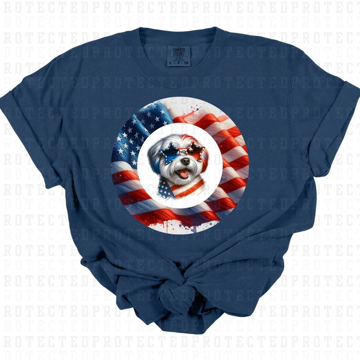 PATRIOTIC DOG - DTF TRANSFER