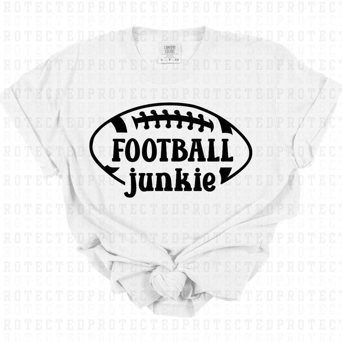 FOOTBALL JUNKIE *SINGLE COLOR* - DTF TRANSFER