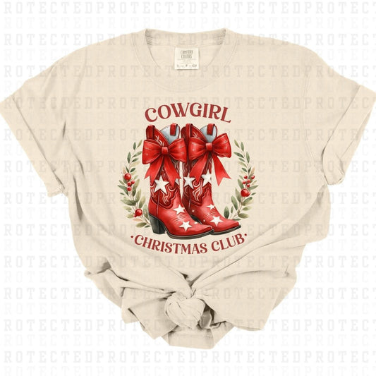 COQUETTE COWGIRL CHRISTMAS CLUB - DTF TRANSFER