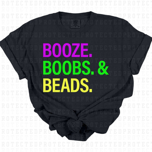 BOOZE BOOBS BEADS - DTF TRANSFER