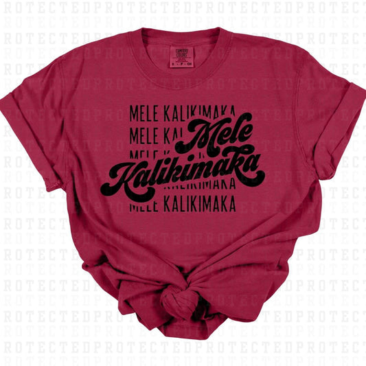 MELE KALIKIMAKA *SINGLE COLOR* - DTF TRANSFER