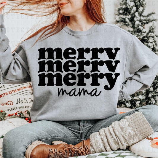 MERRY MAMA *SINGLE COLOR* - DTF TRANSFER