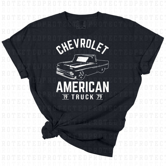 CHEVY AMERICAN TRUCK *SINGLE COLOR* - DTF TRANSFER