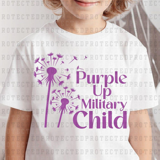 PURPLE UP MILITARY CHILD - DTF TRANSFER