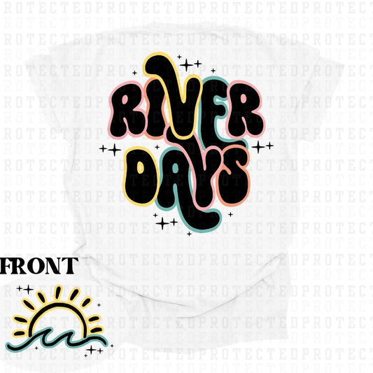 RIVER DAYS (POCKET/BACK)- DTF TRANSFER