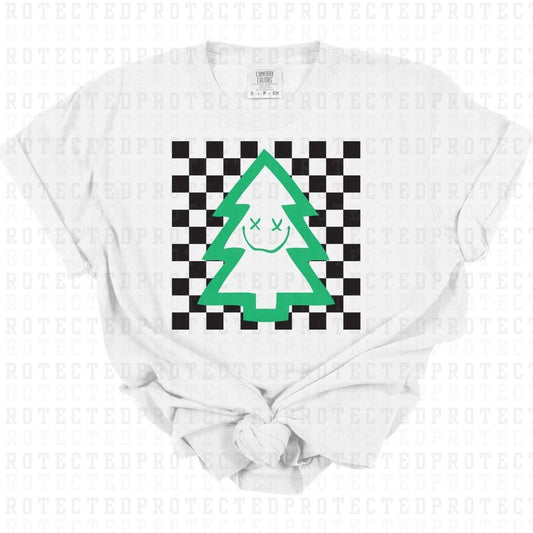 CHECKERED CHRISTMAS TREE - DTF TRANSFER