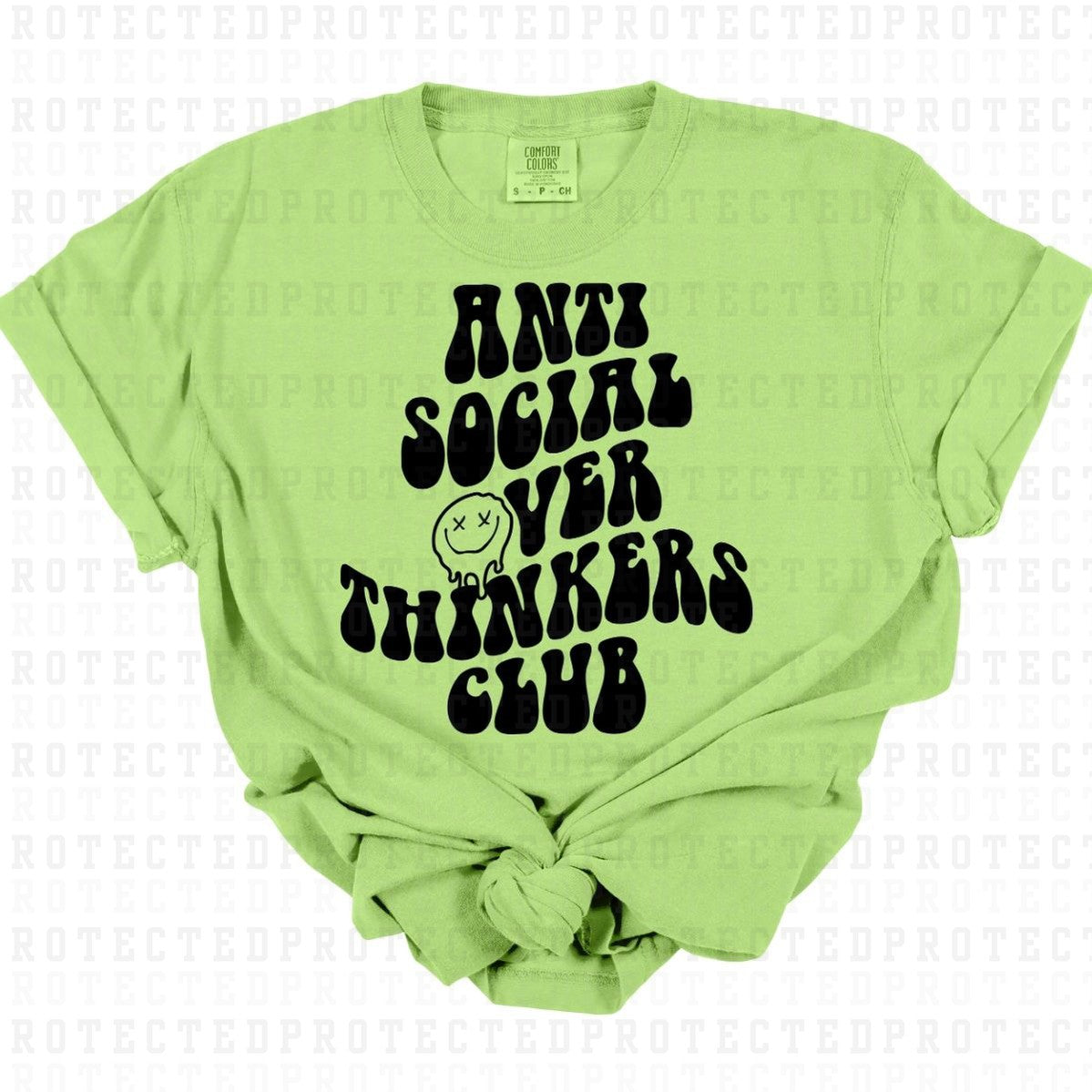 OVER THINKERS CLUB *SINGLE COLOR* - DTF TRANSFER