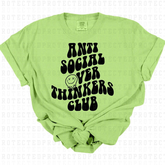 OVER THINKERS CLUB *SINGLE COLOR* - DTF TRANSFER