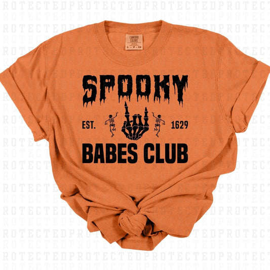 SPOOKY BABES CLUB *SINGLE COLOR* - DTF TRANSFER