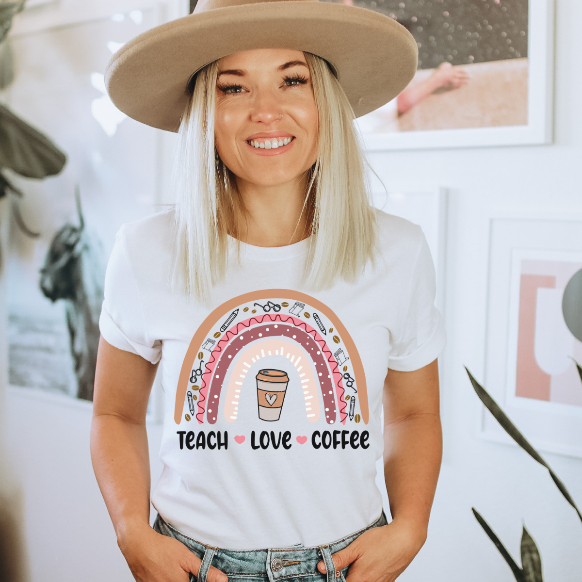 Teach Love Coffee Dtf Transfer Kai Rae Transfers