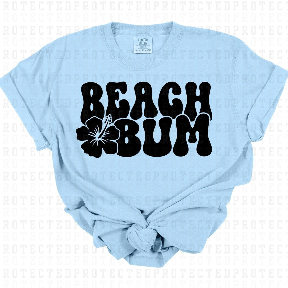 BEACH BUM *SINGLE COLOR* - DTF TRANSFER