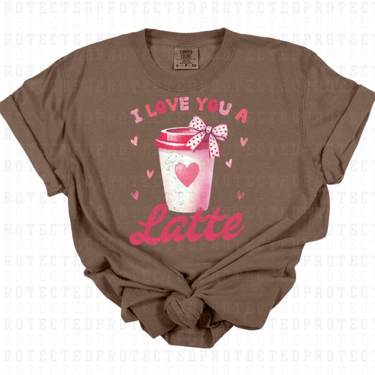 COQUETTE I LOVE YOU A LATTE - DTF TRANSFER