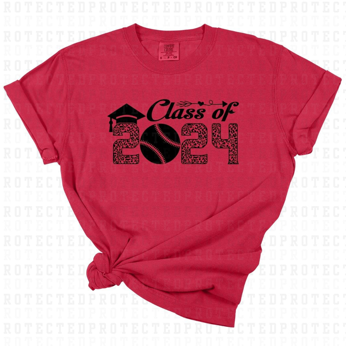 CLASS OF 2024 *BASEBALL - SINGLE COLOR* - DTF TRANSFER