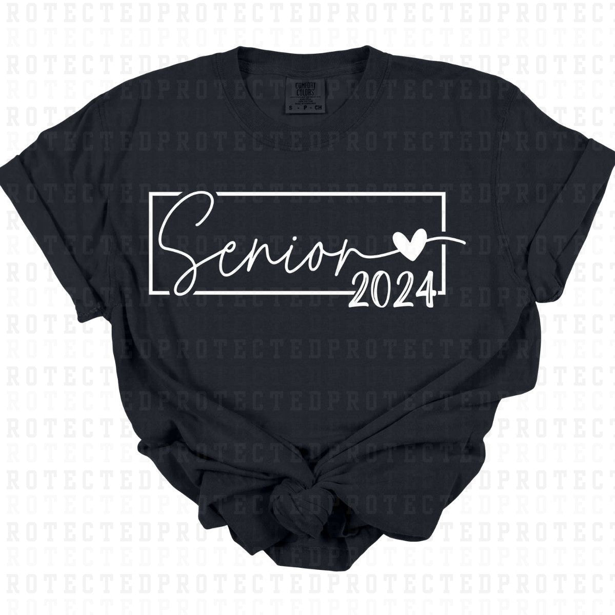 SENIOR 2024 *WHITE - SINGLE COLOR* - DTF TRANSFER