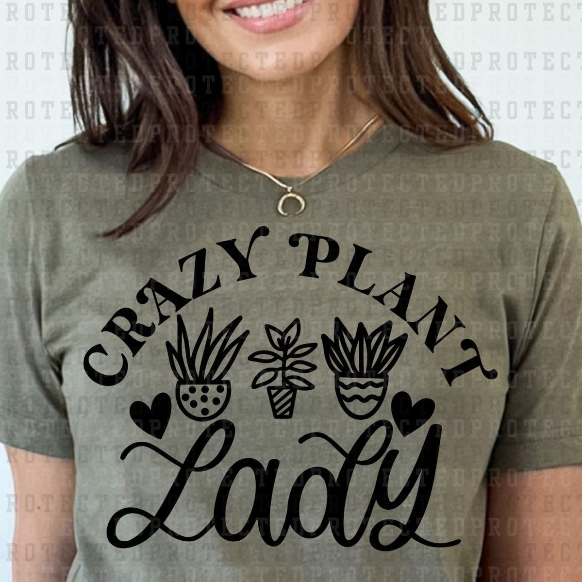 CRAZY PLANT LADY *SINGLE COLOR* - DTF TRANSFER