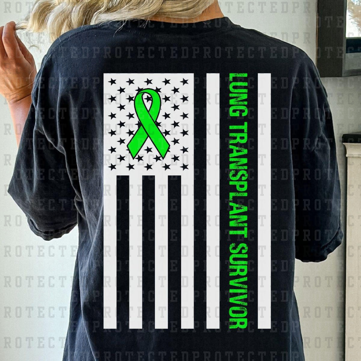 LUNG TRANSPLANT SURVIVOR*WHITE* - DTF TRANSFER