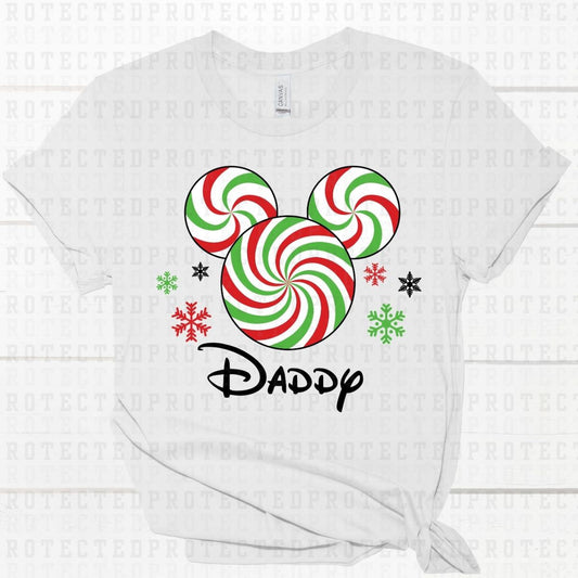 DADDY *RED AND GREEN SWIRL* - DTF TRANSFER