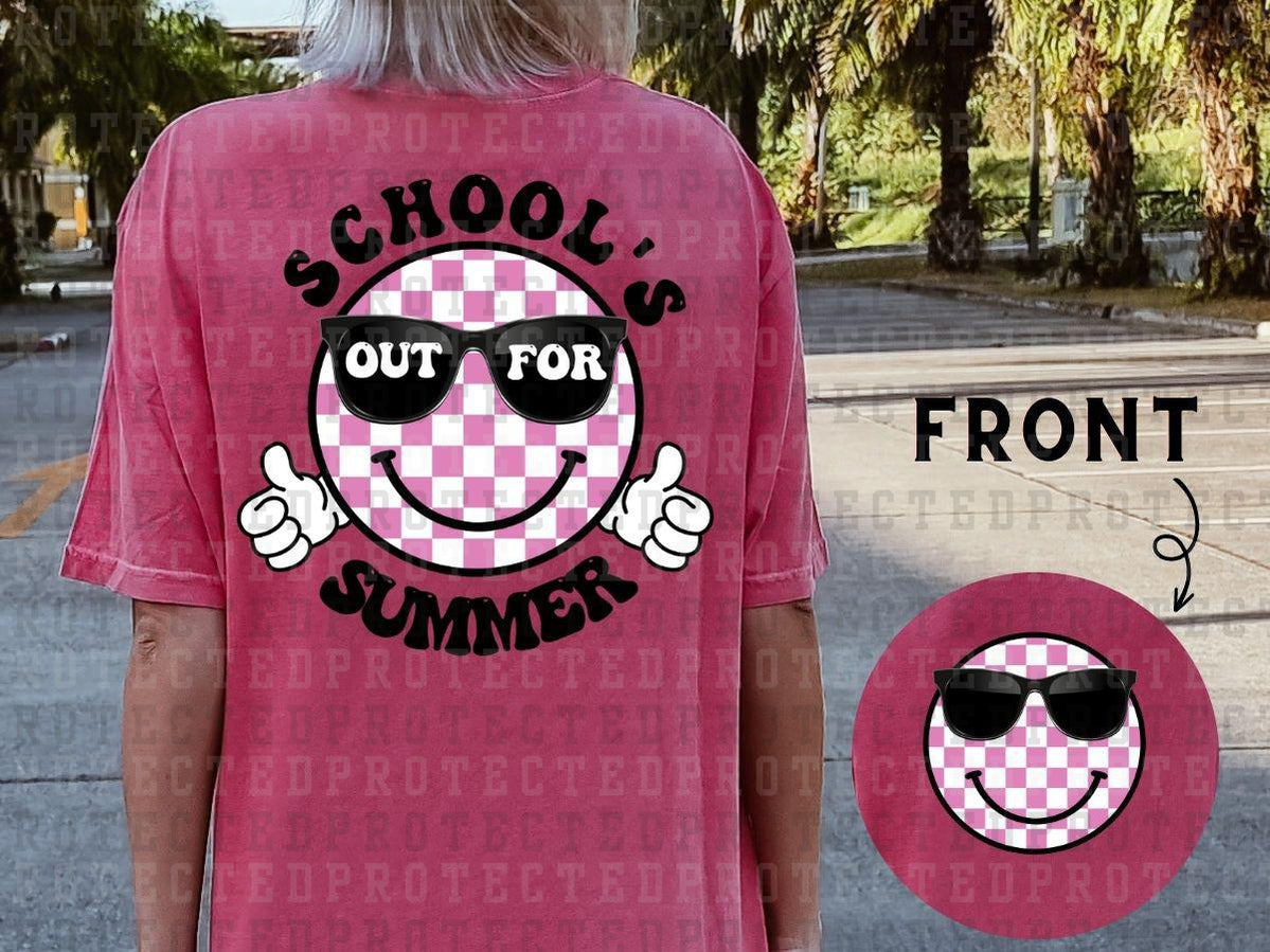 SCHOOLS OUT FOR THE SUMMER (POCKET/BACK) - DTF TRANSFER