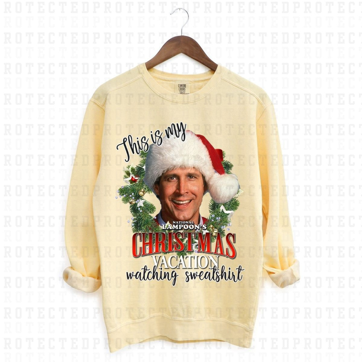 THIS IS MY CHRISTMAS VACATION WATCHING SWEATSHIRT - DTF TRANSFER