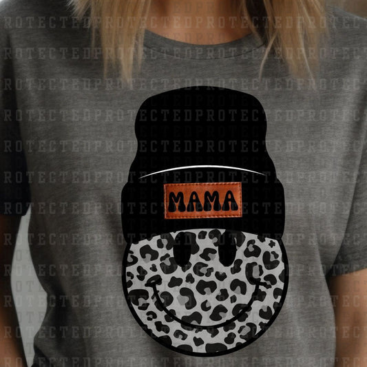 MAMA BEANIE SMILEY ANIMAL PRINT *6* - DTF TRANSFER