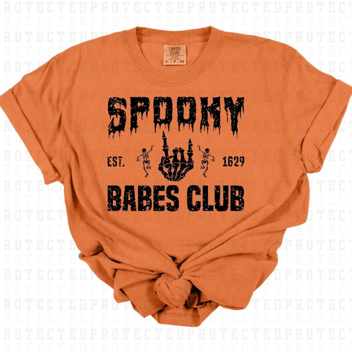 SPOOKY BABES CLUB *SINGLE COLOR/GRUNGE* - DTF TRANSFER