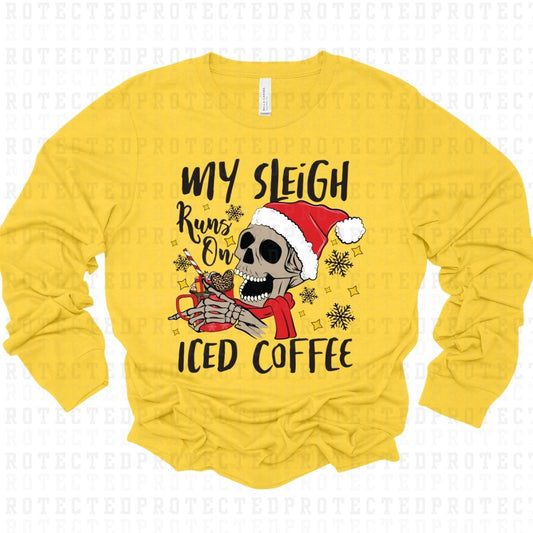 MY SLEIGH RUNS ON ICED COFFEE - DTF TRANSFER