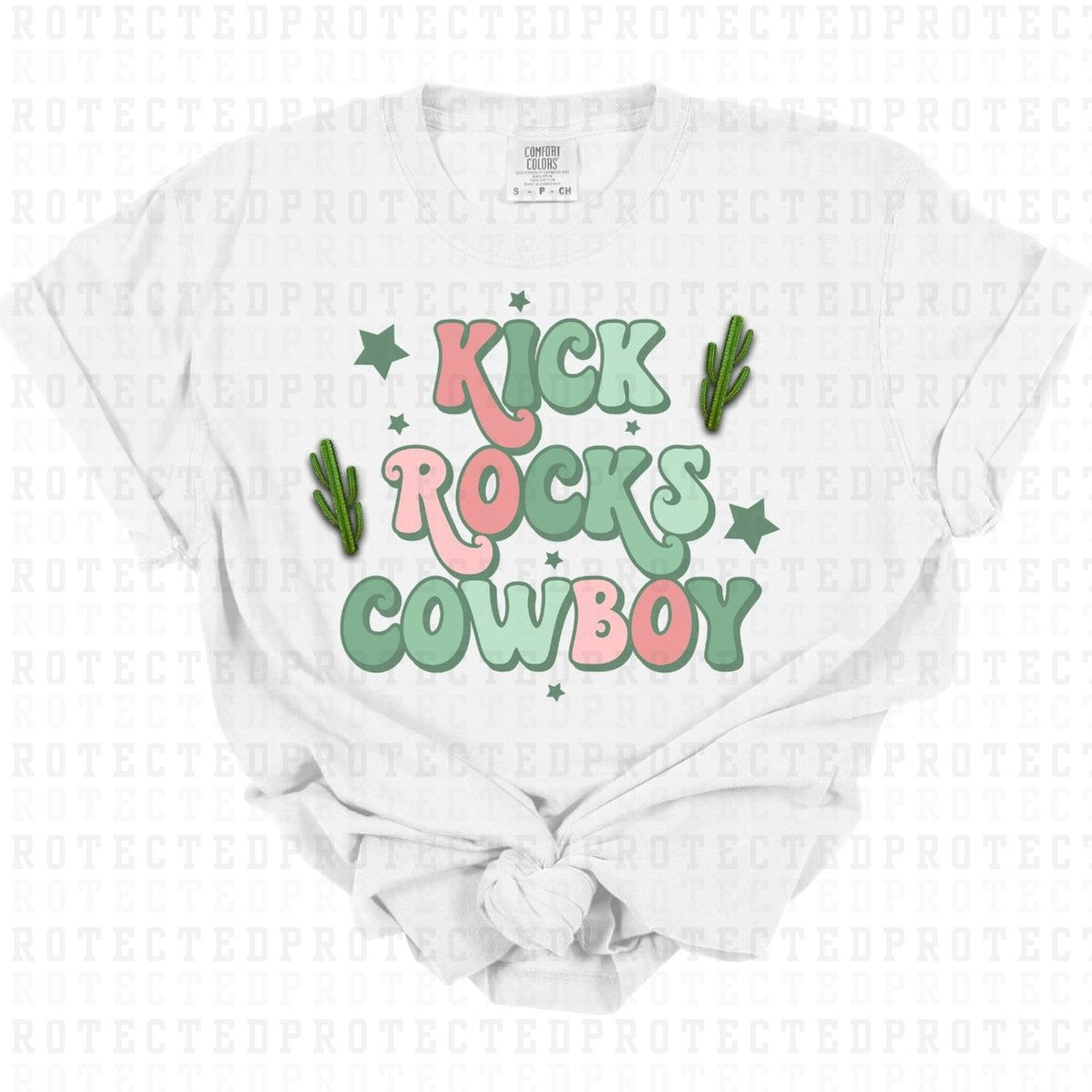 KICK ROCKS COWBOY - DTF TRANSFER