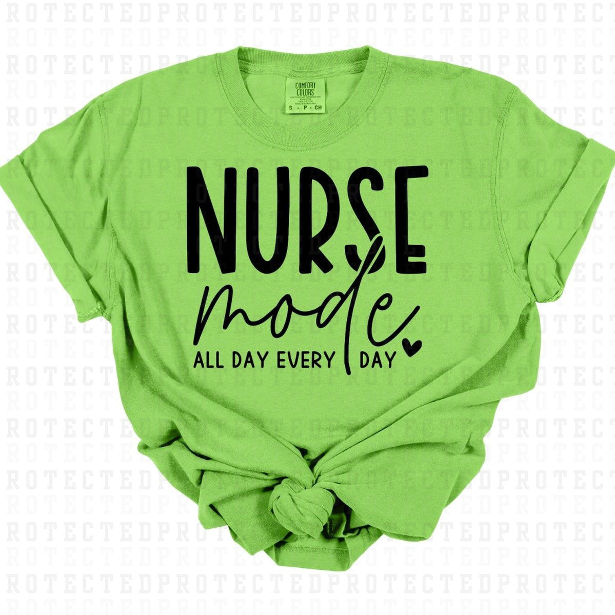 NURSE MODE *BLACK - SINGLE COLOR* - DTF TRANSFER