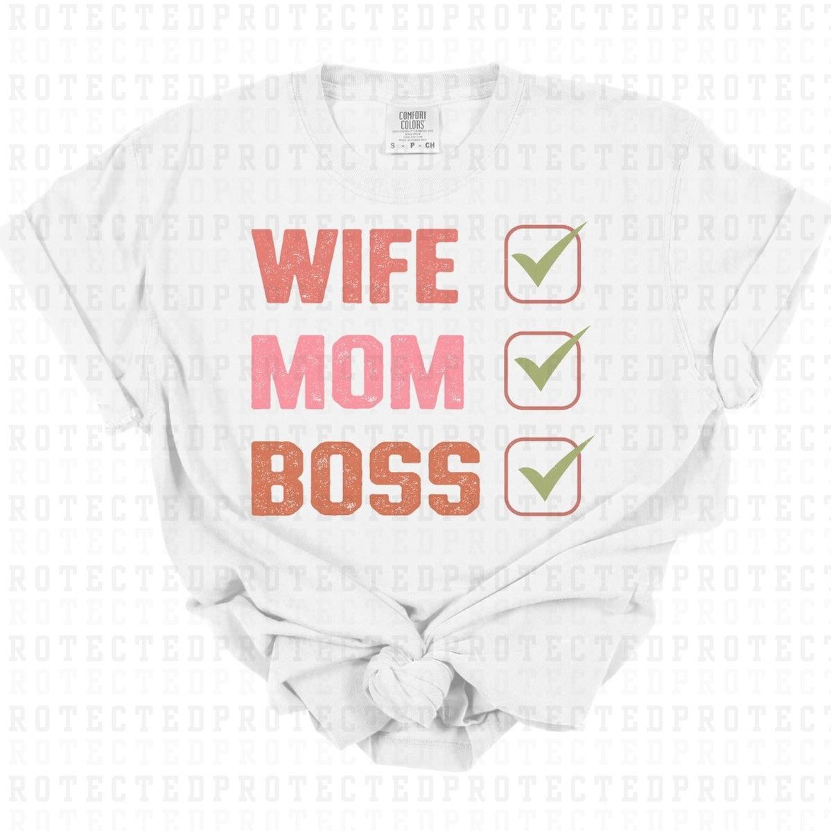 WIFE MOM BOSS - DTF TRANSFER