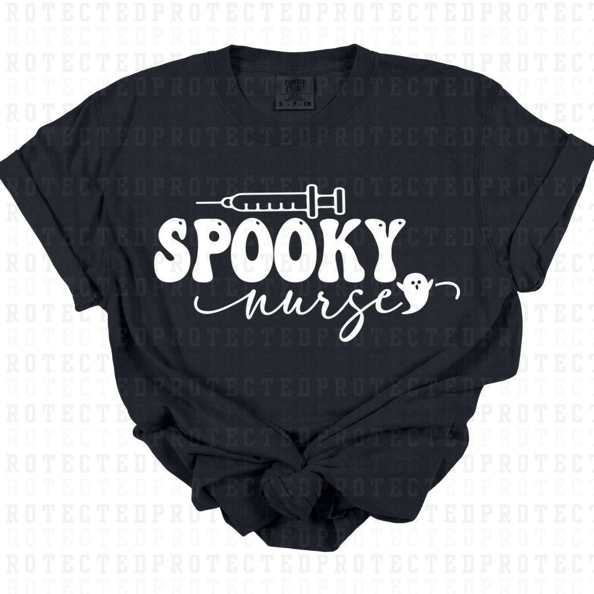 SPOOKY NURSE *SINGLE COLOR* - DTF TRANSFER