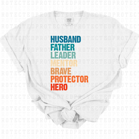 HUSBAND FATHER HERO - DTF TRANSFER